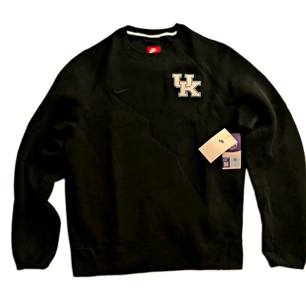 Nike Kentucky Wildcats UK Black Crewneck Sweatshirt Size M Officially Licensed